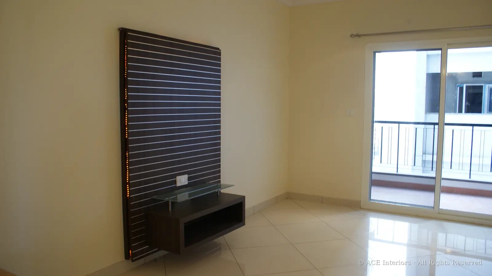 Slatted TV Lounge